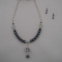 Collier Bleu paon Collier Bleu paon