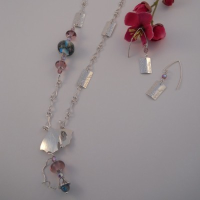 Collier Lac rose